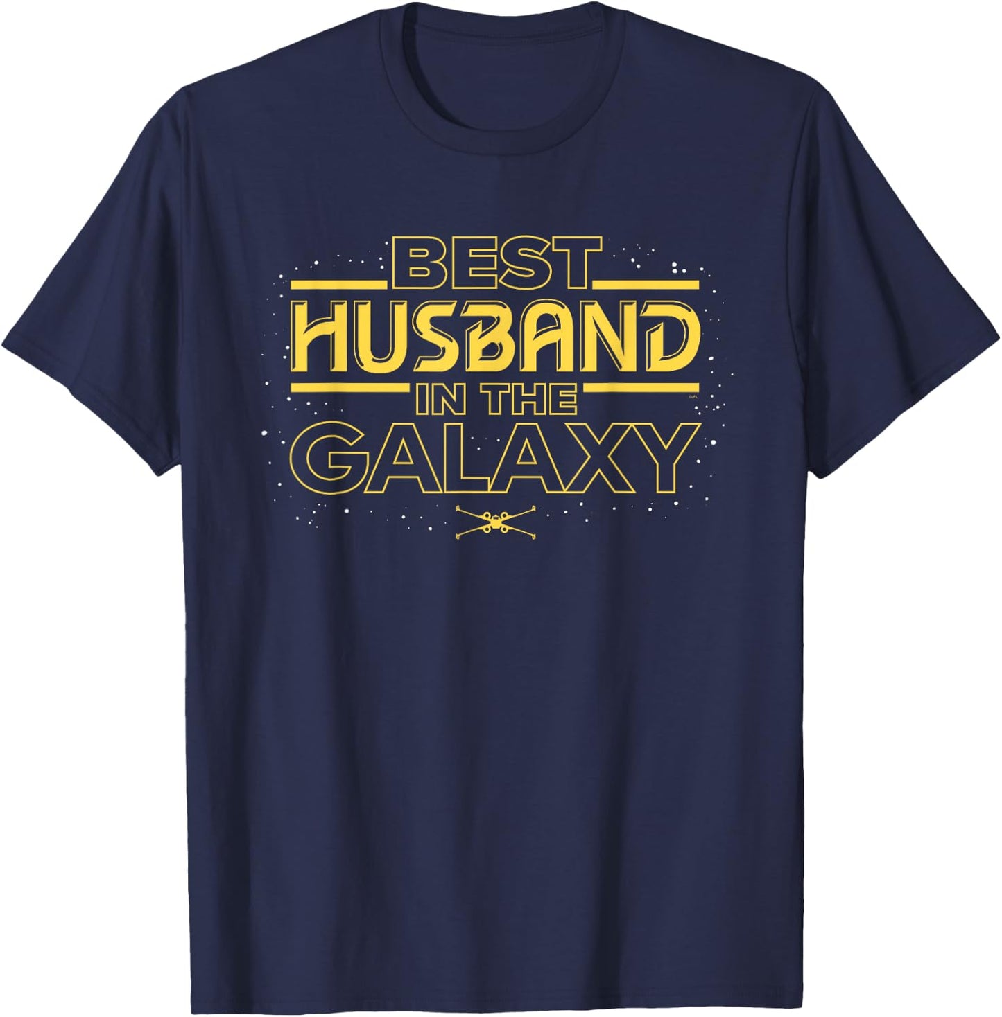 Star Wars Best Husband in the Galaxy Birthday Anniversary T-Shirt - T-Shirt | Navy