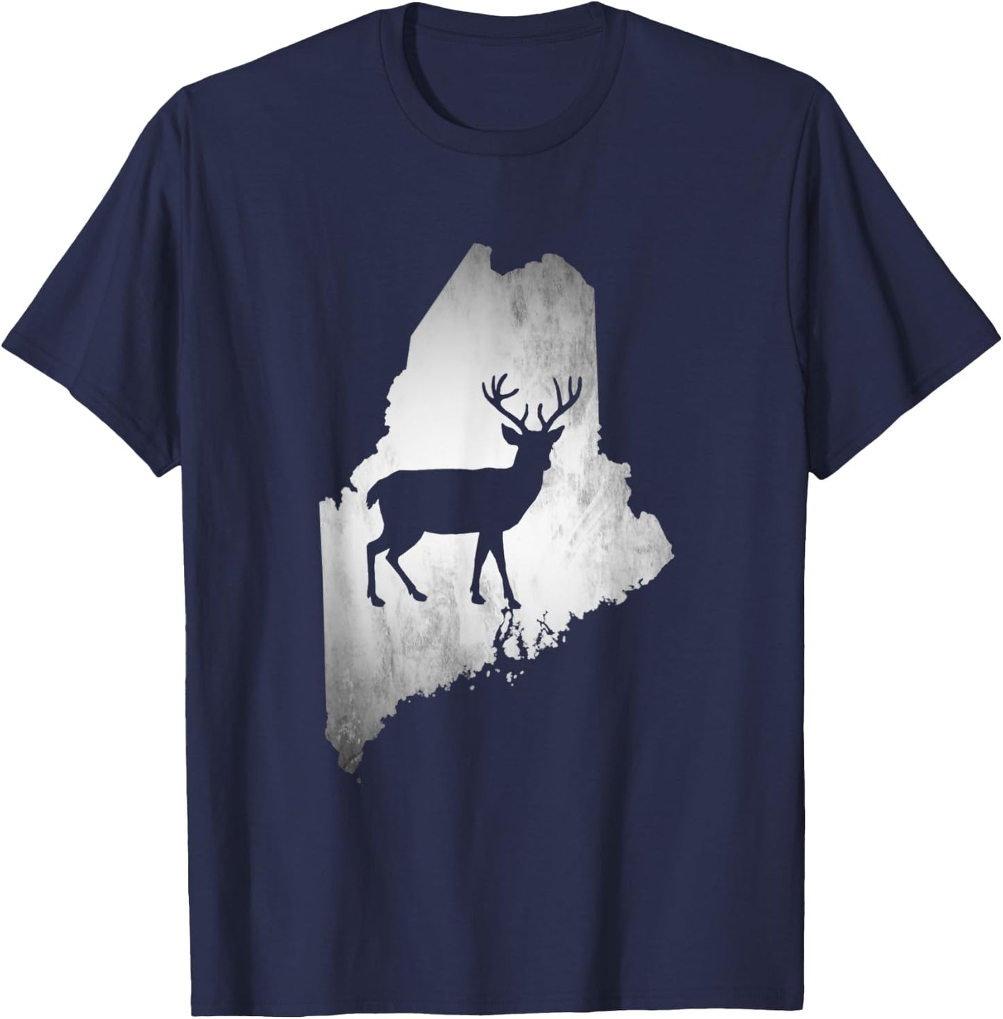 Maine Deer Hunting T-Shirt - T-Shirt | Navy