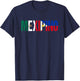 Mexipino Mexico Philippines Flag Ancestery Filipino Mexican T-Shirt - T-Shirt | Navy