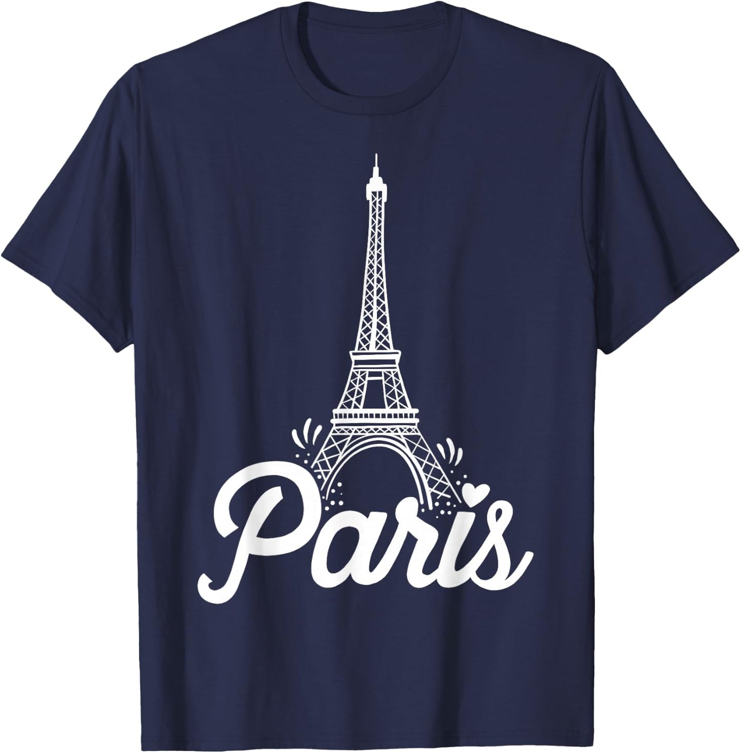 Paris France Eiffel Tower Vintage Gift T-Shirt - T-Shirt | Navy