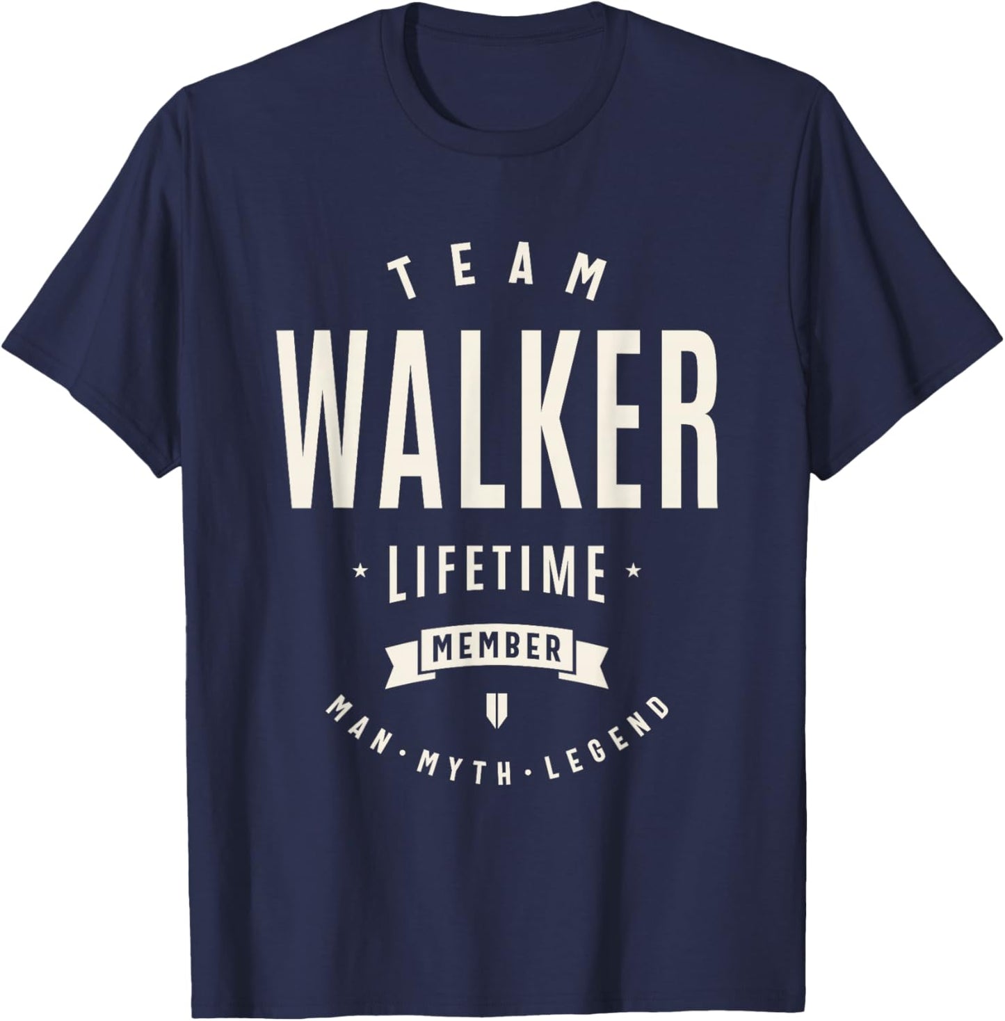 Team Walker Lifetime Member Funny Name Walker T-Shirt - T-Shirt | Navy