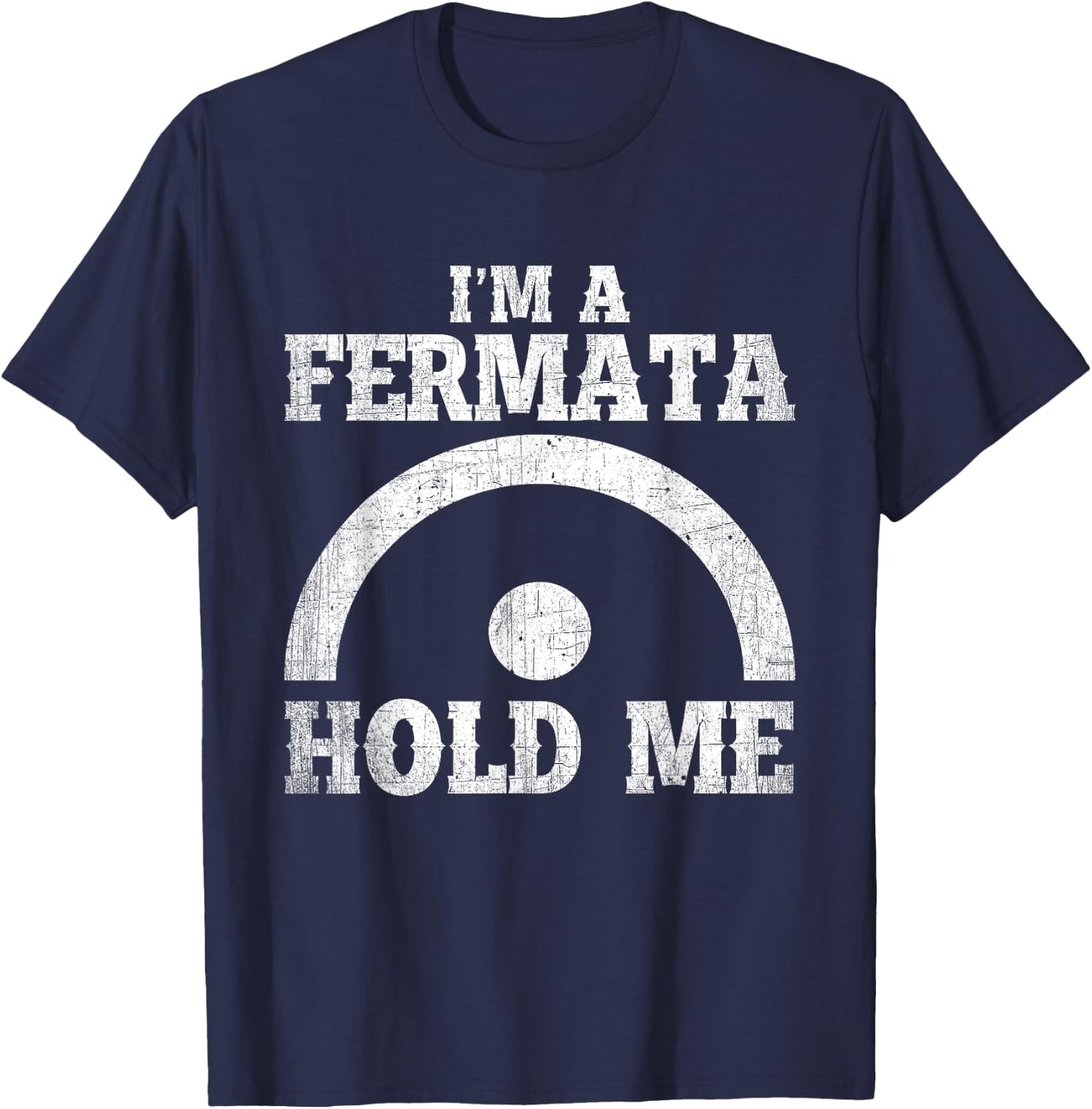 Marching Band Fermata Funny Musician Band Player T-Shirt - T-Shirt | Navy