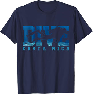Costa Rica Diver Souvenir Gift Divers T-Shirt - T-Shirt | Navy