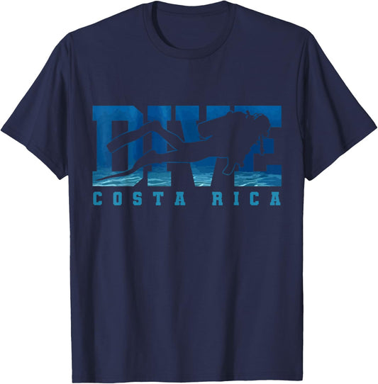 Costa Rica Diver Souvenir Gift Divers T-Shirt - T-Shirt | Navy