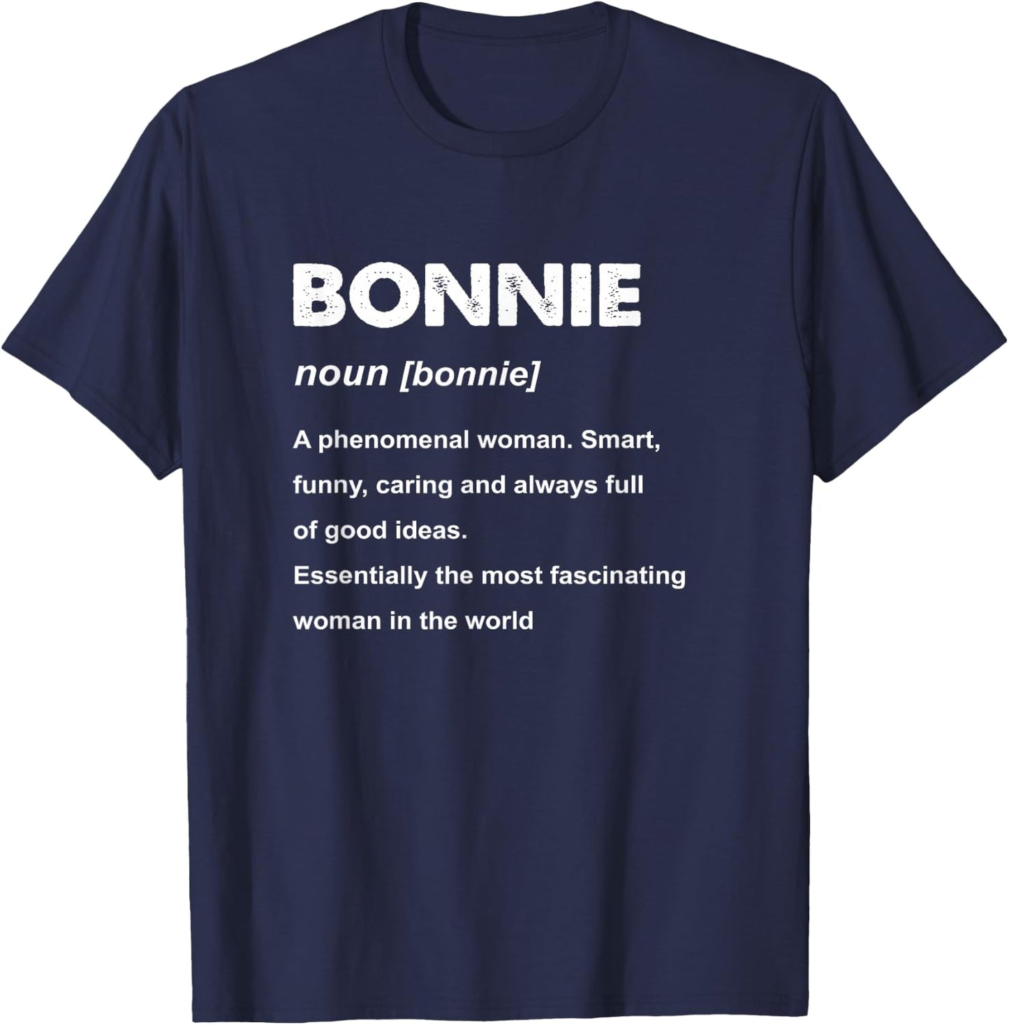 Bonnie Name T-Shirt - T-Shirt | Navy