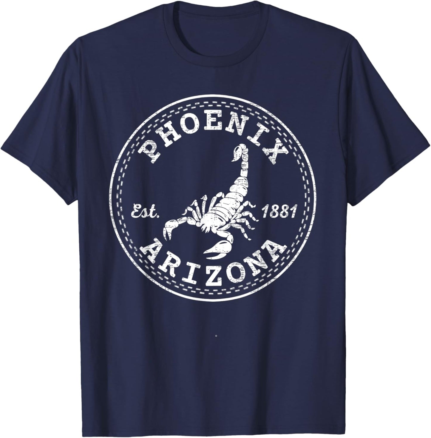 Phoenix Arizona Vintage AZ T-Shirt - T-Shirt | Navy