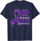 I wear Purple for my Mama Leiomyosarcoma Awareness T-Shirt - T-Shirt | Navy