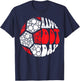 Retro Groovy Soccer Ball With Polka Dots Happy Dot Day Boy T-Shirt - T-Shirt | Navy