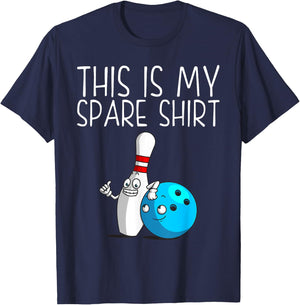 Funny Bowling Gift Women Cool Bowler Spare Ball Pin T-Shirt - T-Shirt | Navy