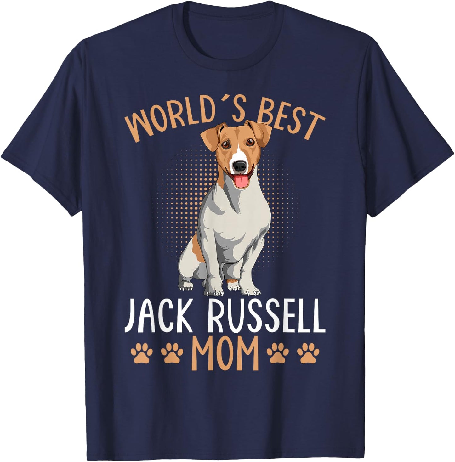 World´s Best Jack Russell Terrier Mom Dog Mama Funny Women T-Shirt - T-Shirt | Navy