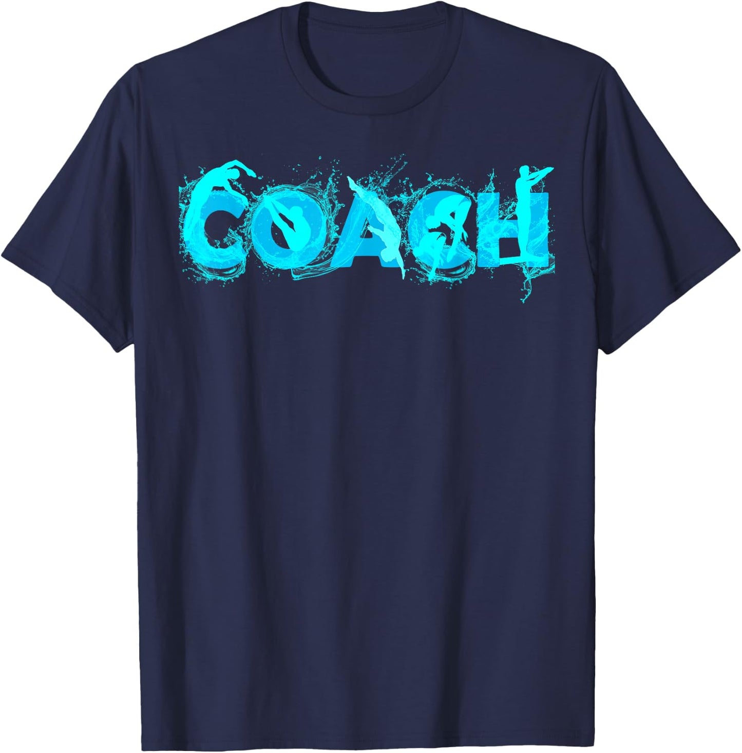 Platform Diving Coach Gift Springboard Diving Trainer T-Shirt - T-Shirt | Navy