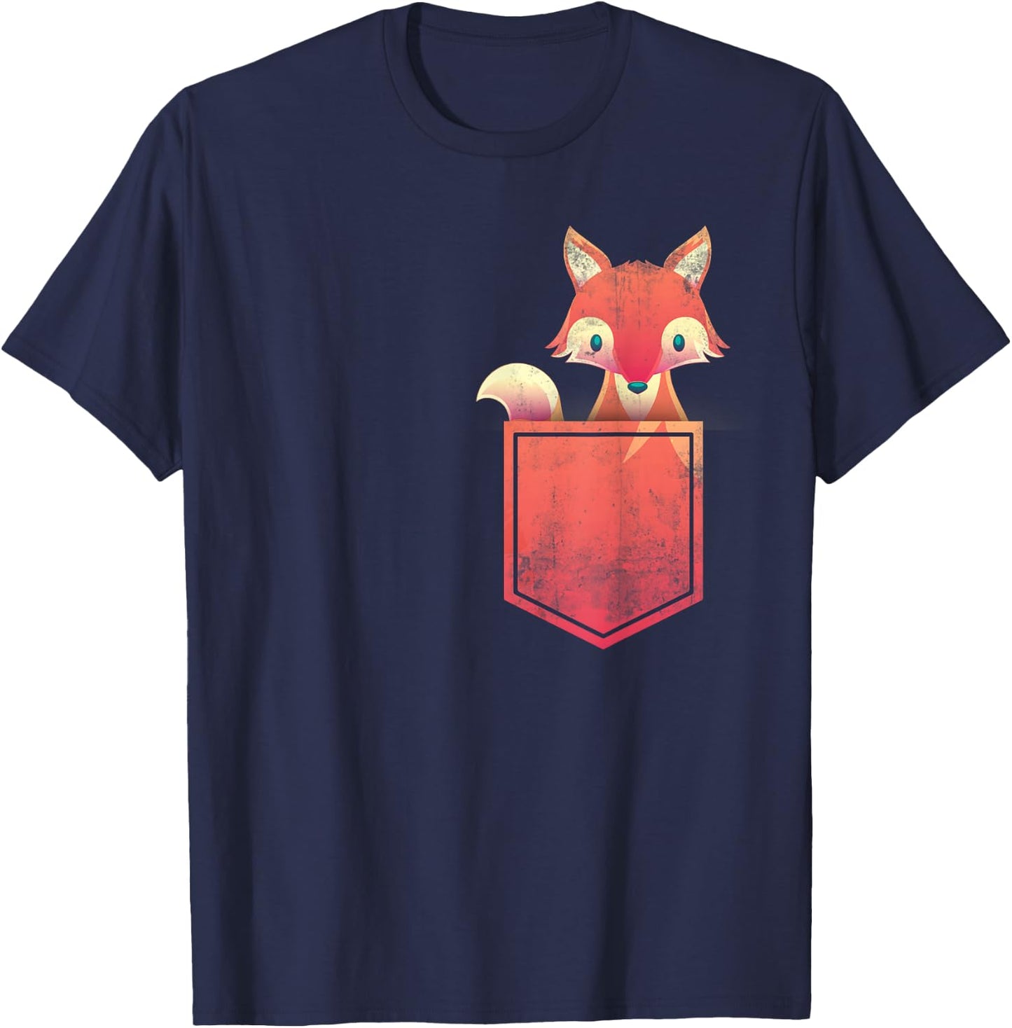 Nature Forest Animal Gift Cute Animal Fox T-Shirt - T-Shirt | Navy