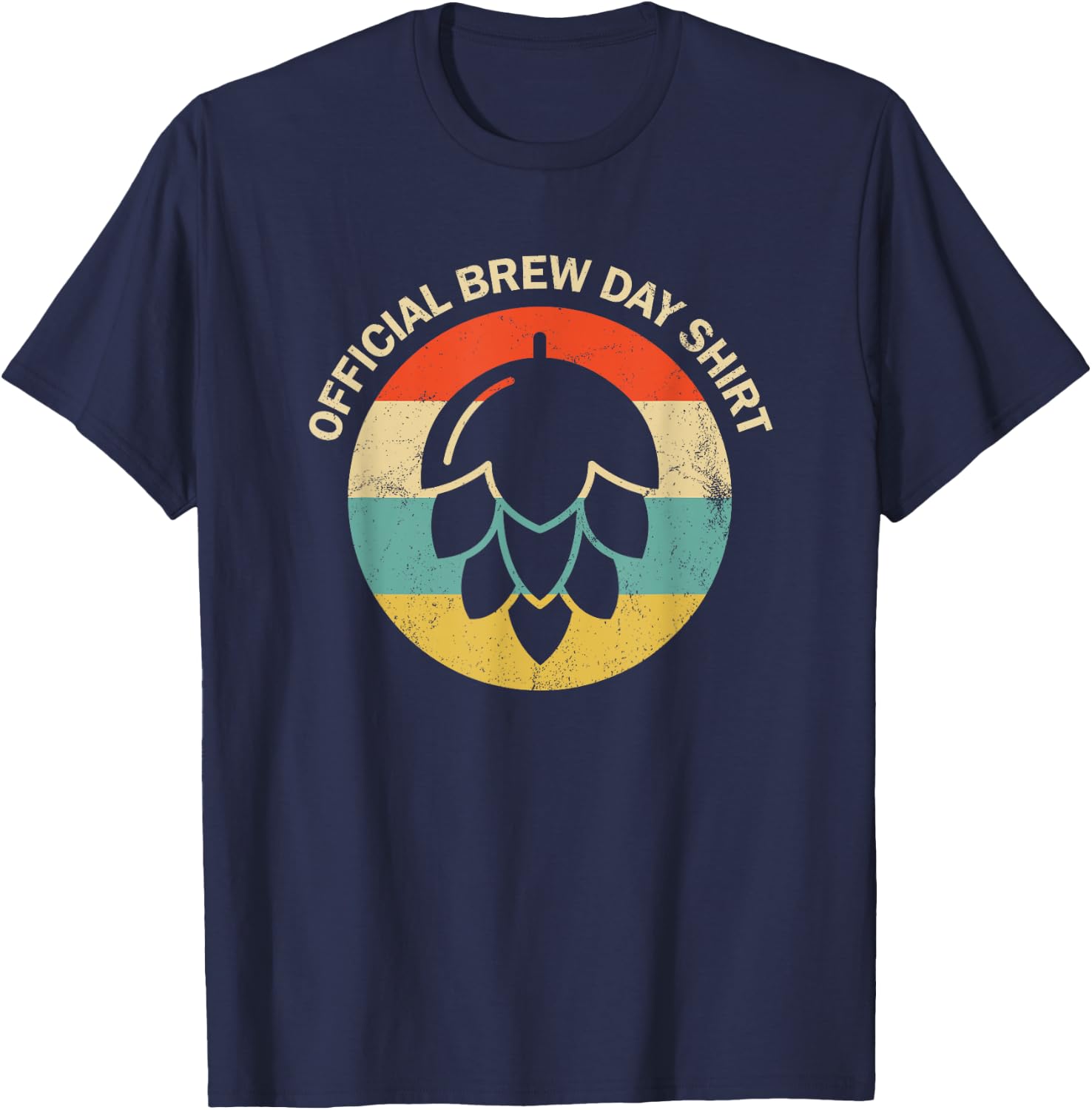 Official Brew Day Shirt Funny Craft Beer Home Brewing T-Shirt - T-Shirt | Navy