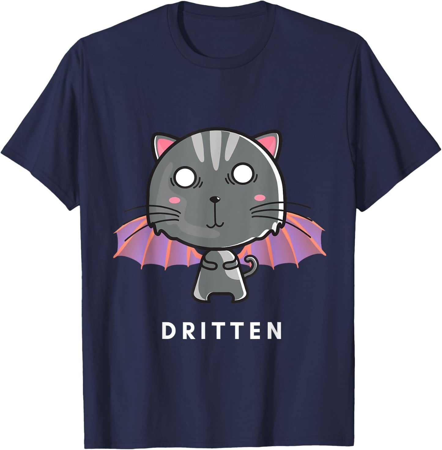 Dritten Dragon Kitten T-Shirt - T-Shirt | Navy
