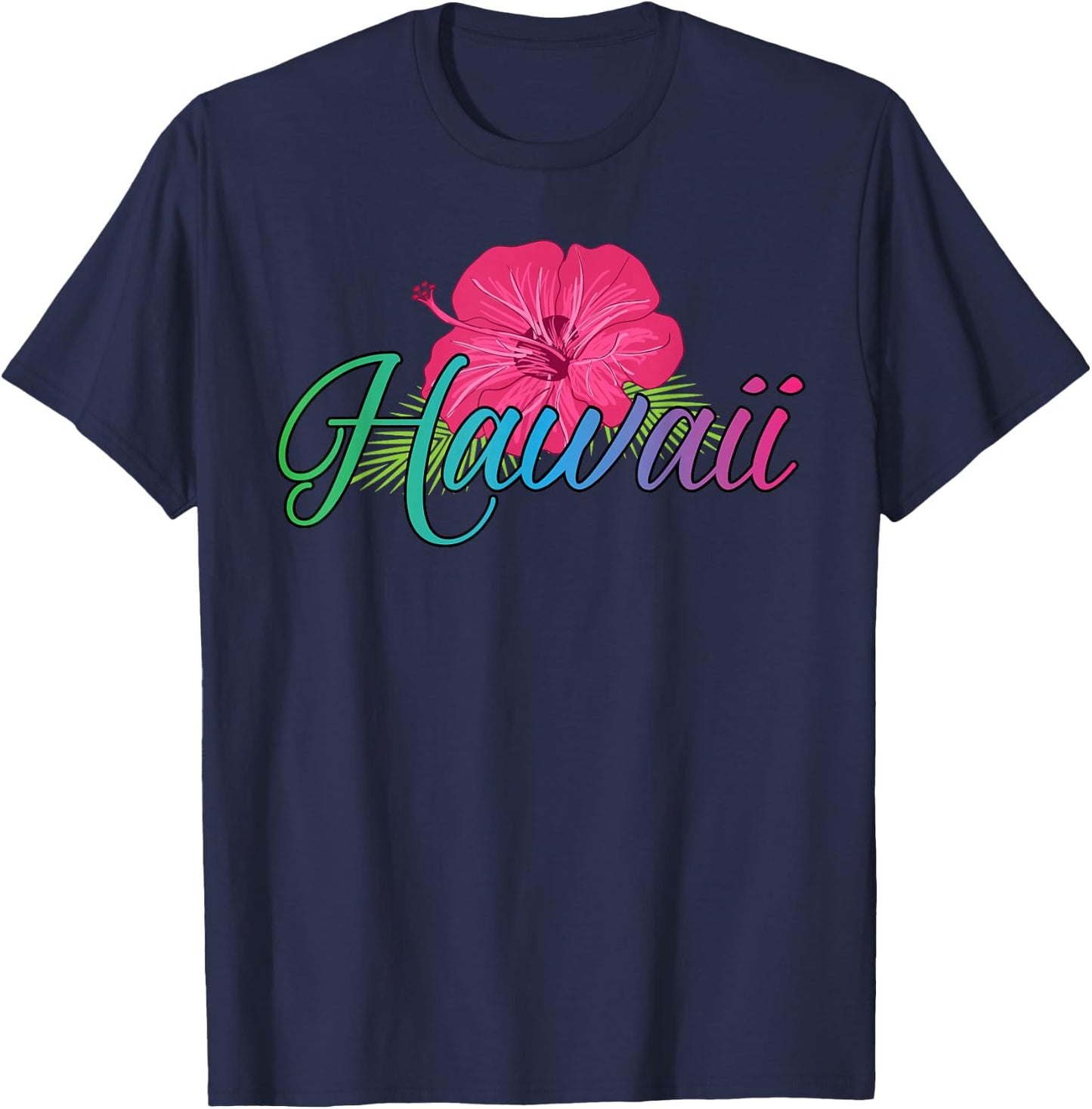 Aloha Hawaii from the island - Feel the Aloha Flower Spirit! T-Shirt - T-Shirt | Navy