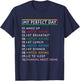 My Perfect Day Watch Anime -Funny Gift Girl Loves Anime T-Shirt - T-Shirt | Navy