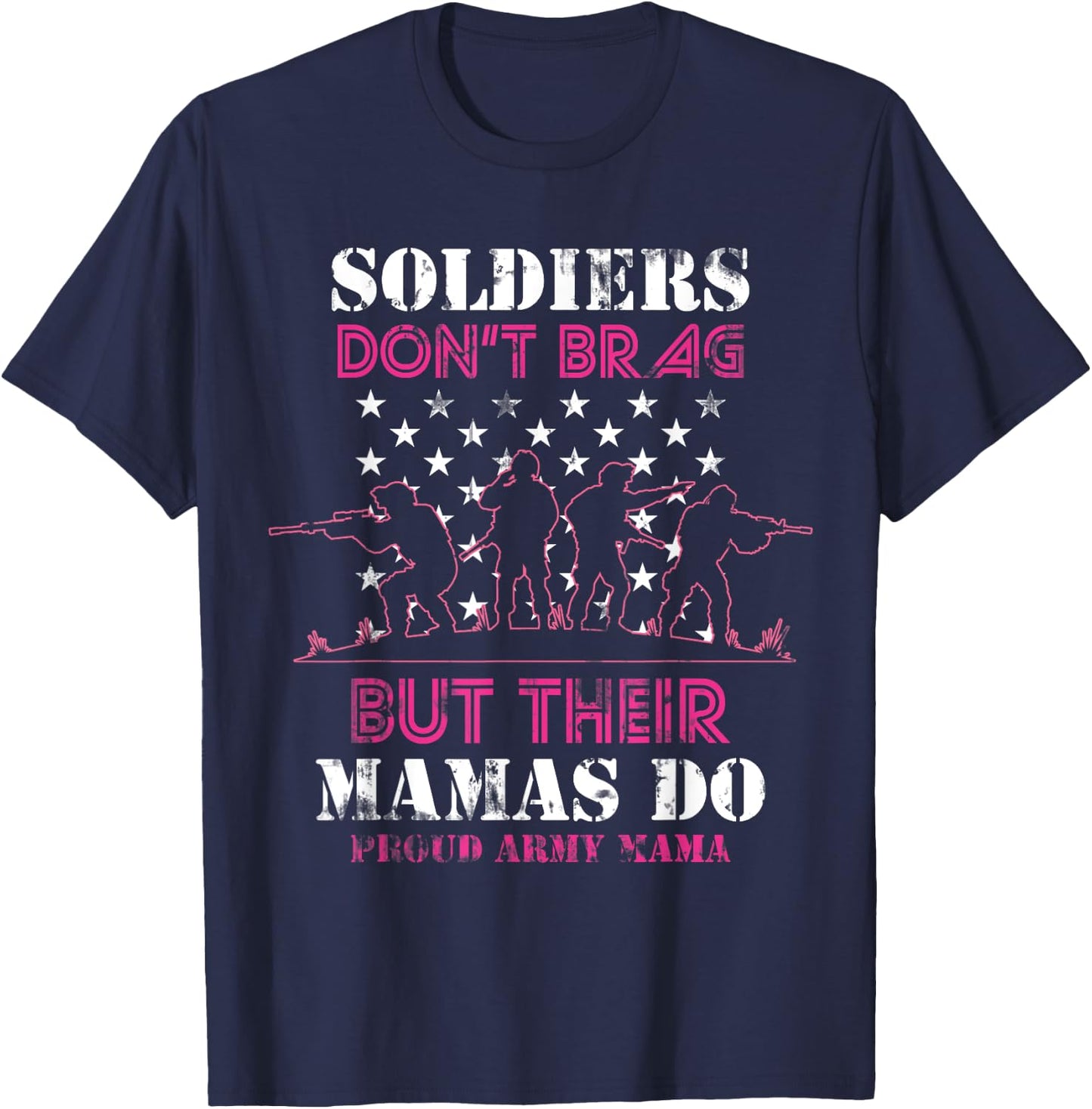 Proud Army Mama Mother T-Shirt - T-Shirt | Navy