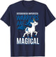 Osteogenesis Imperfecta Brittle Bone Disease Unicorn Gift T-Shirt - T-Shirt | Navy