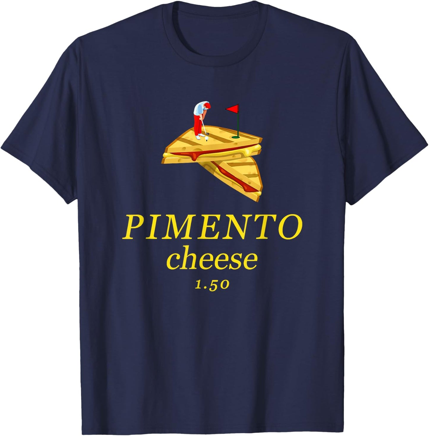 Pimento Cheese funny golf dad T-Shirt - T-Shirt | Navy