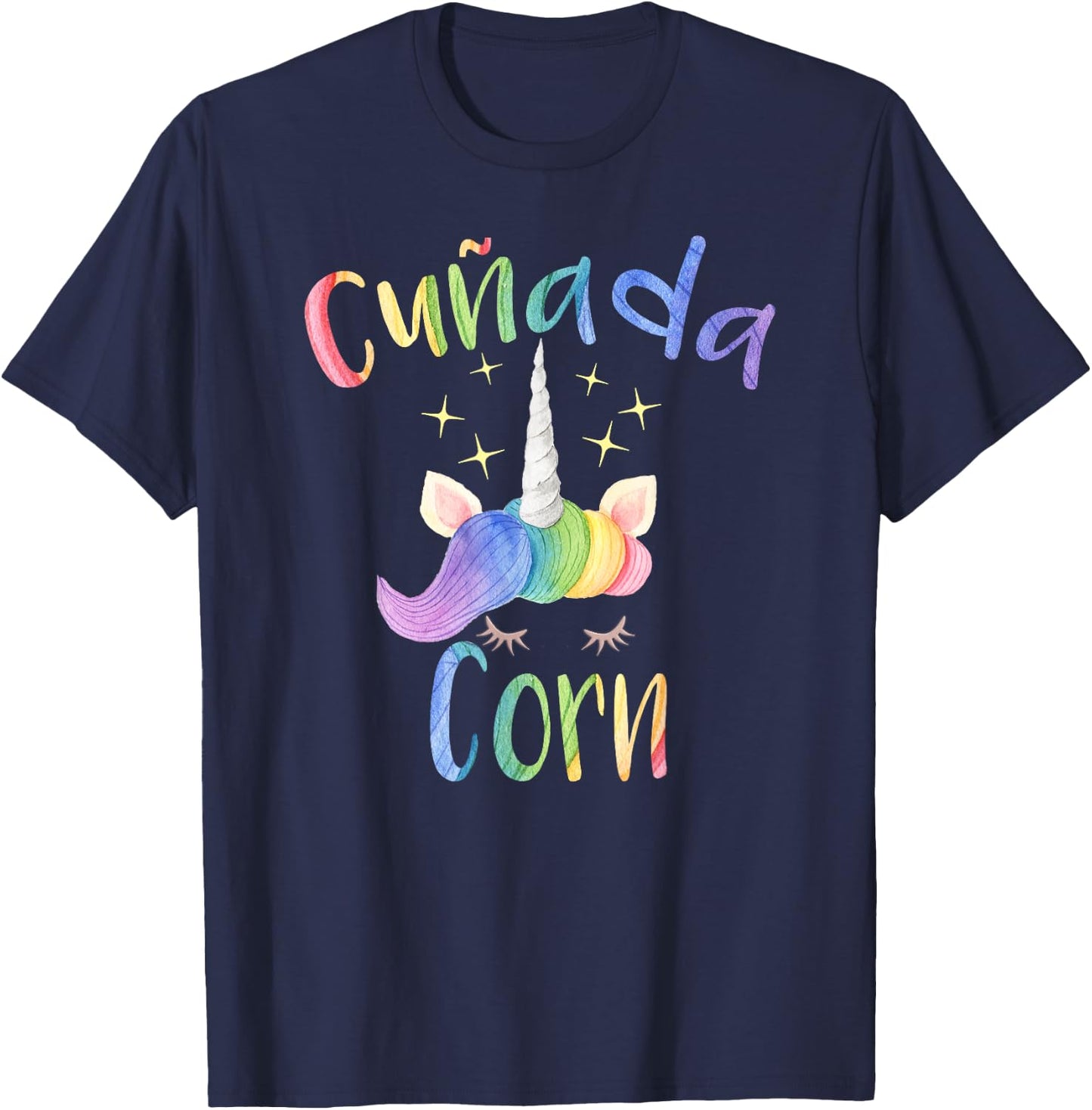 Cunadacorn Spanish Sister In Law Funny Unicorn T-Shirt - T-Shirt | Navy