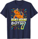 Bearded Dragon Lizard Kids 7th Birthday - 7 Year Old Boy T-Shirt - T-Shirt | Navy
