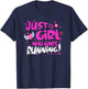 Just a Girl Who Loves Running T-Shirt - T-Shirt | Navy