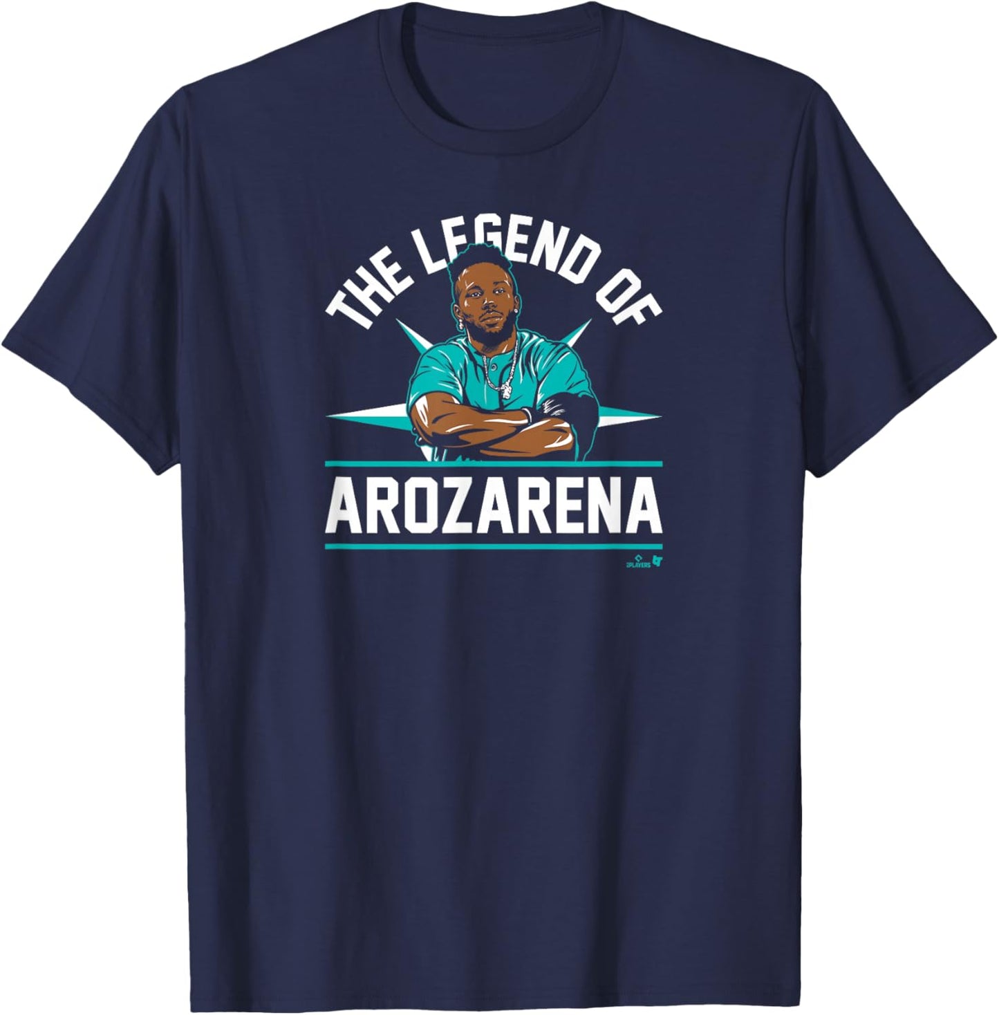 The Legend of Randy Arozarena - Seattle Baseball T-Shirt - T-Shirt | Navy