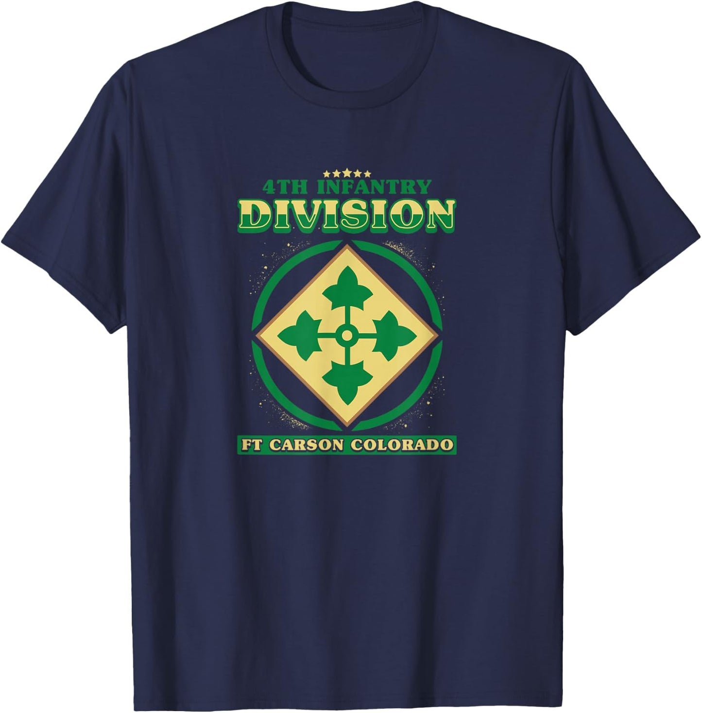 4th Infantry Division Shirt Fourth ID T-Shirt - T-Shirt | Navy