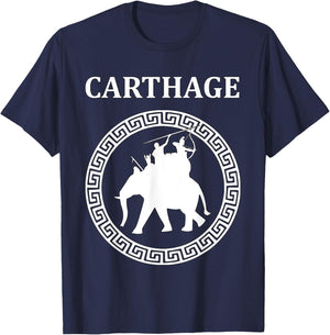 Ancient Carthage Hannibal War Elephant T-Shirt - T-Shirt | Navy