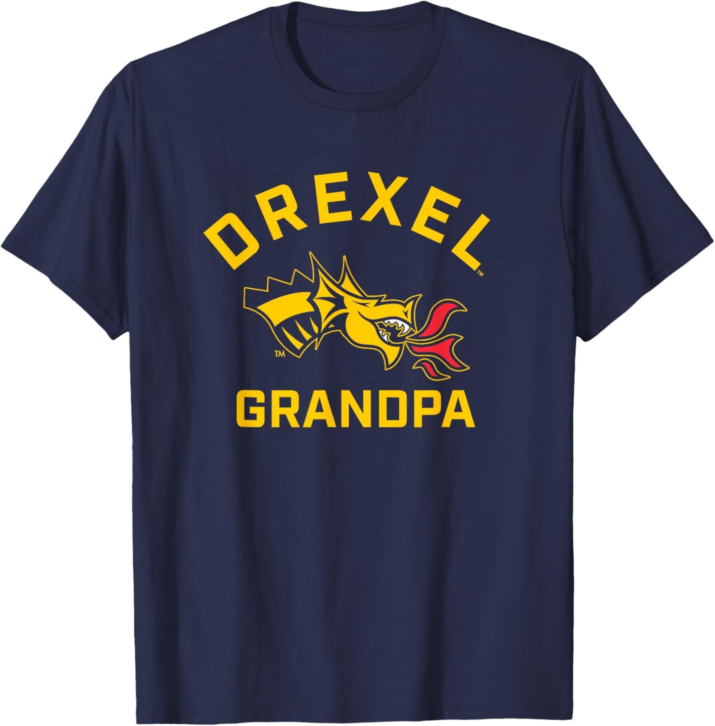 Drexel University Dragons Arched Grandpa T-Shirt - T-Shirt | Navy