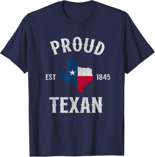 Texas Pride Shirts Men Women Kids Proud Texan T-Shirt - T-Shirt | Navy