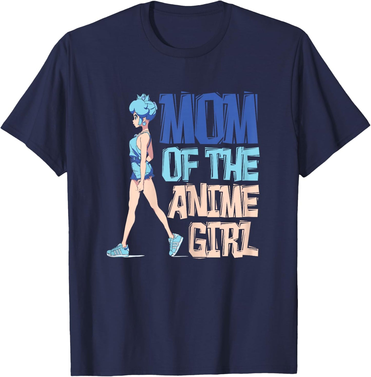 Mom of the Anime Girl - Mother Anime T-Shirt - T-Shirt | Navy