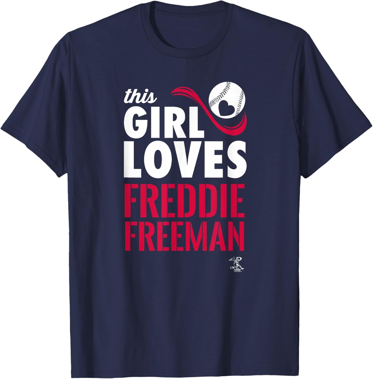 Freddie Freeman This Girl Loves Gameday T-Shirt - T-Shirt | Navy