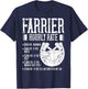 Farrier Horseshoe Gift Hoof Tools T-Shirt - T-Shirt | Navy