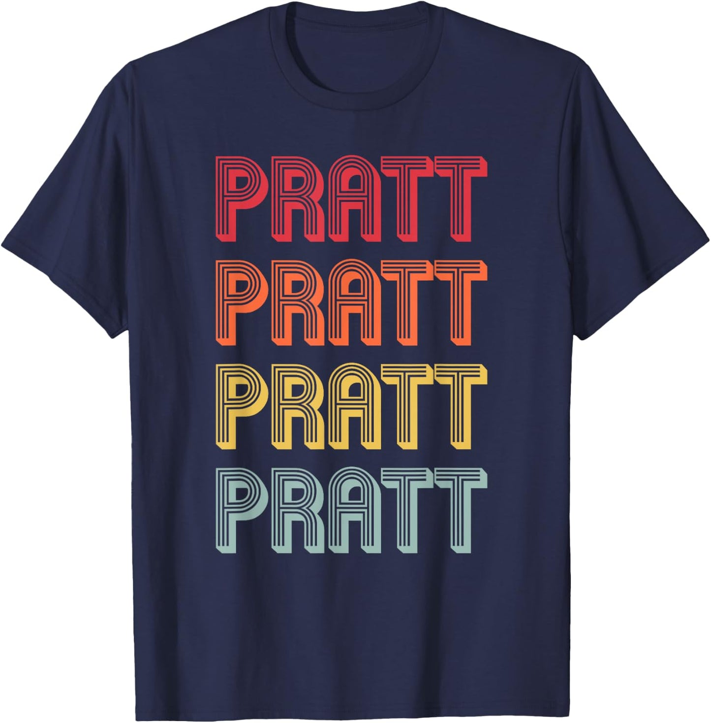 PRATT Gift Surname Funny Retro Vintage 80s Birthday Reunion T-Shirt - T-Shirt | Navy