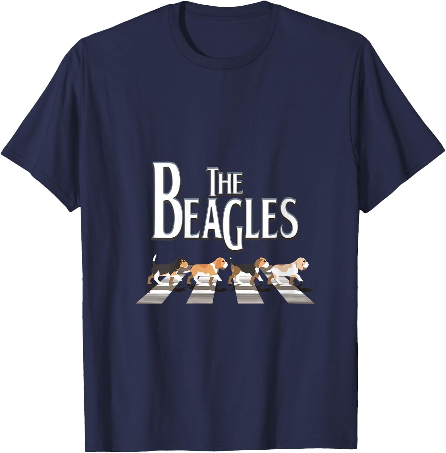 The Beagles, Beagle Dog Funny For Beagle Lovers V-Neck T-Shirt - T-Shirt | Navy
