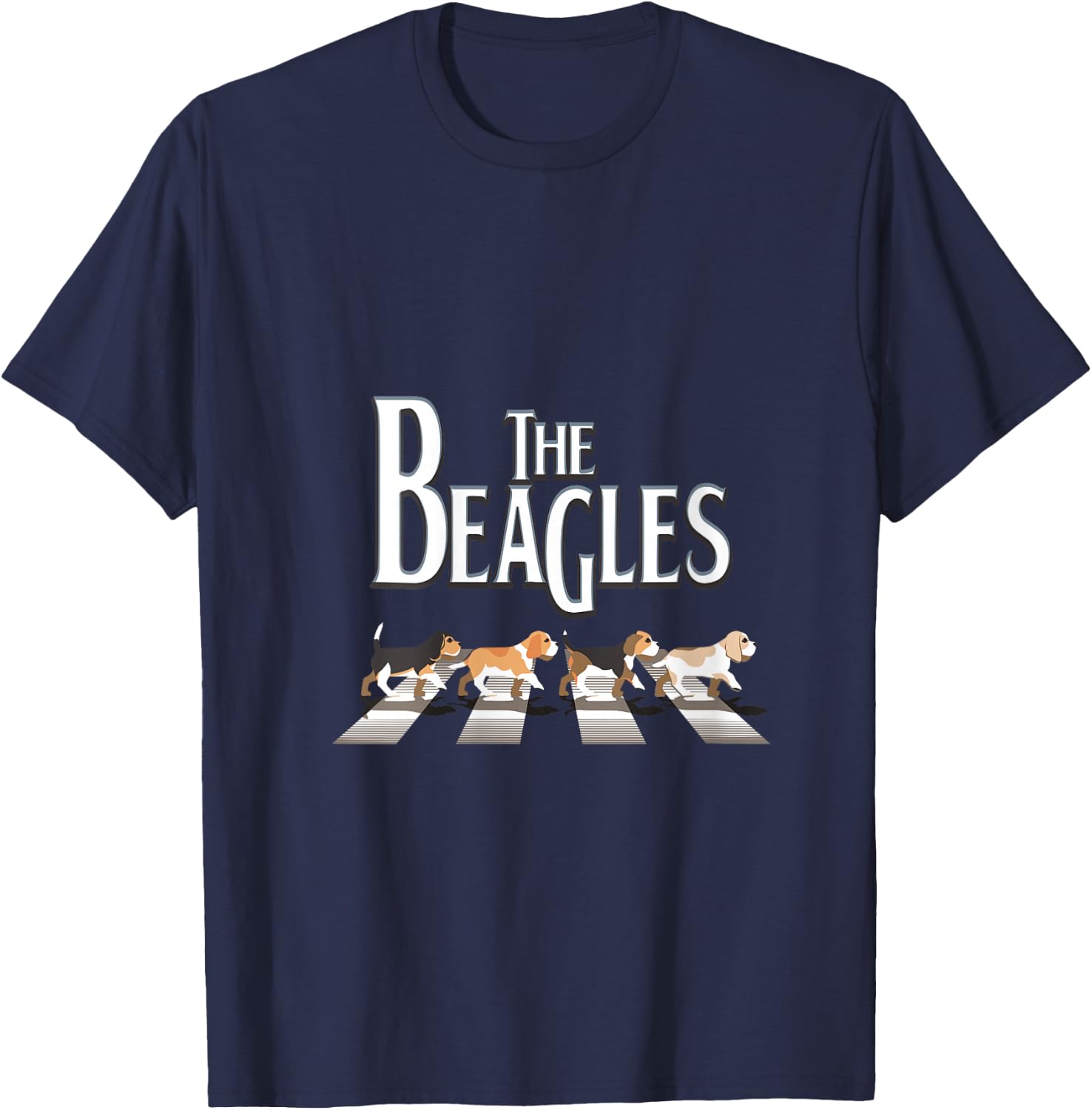 The Beagles, Beagle Dog Funny For Beagle Lovers V-Neck T-Shirt - T-Shirt | Navy