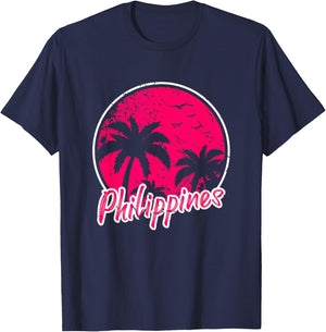 Filipino Beach Philippines Men Women Girls Kids T-Shirt - T-Shirt | Navy