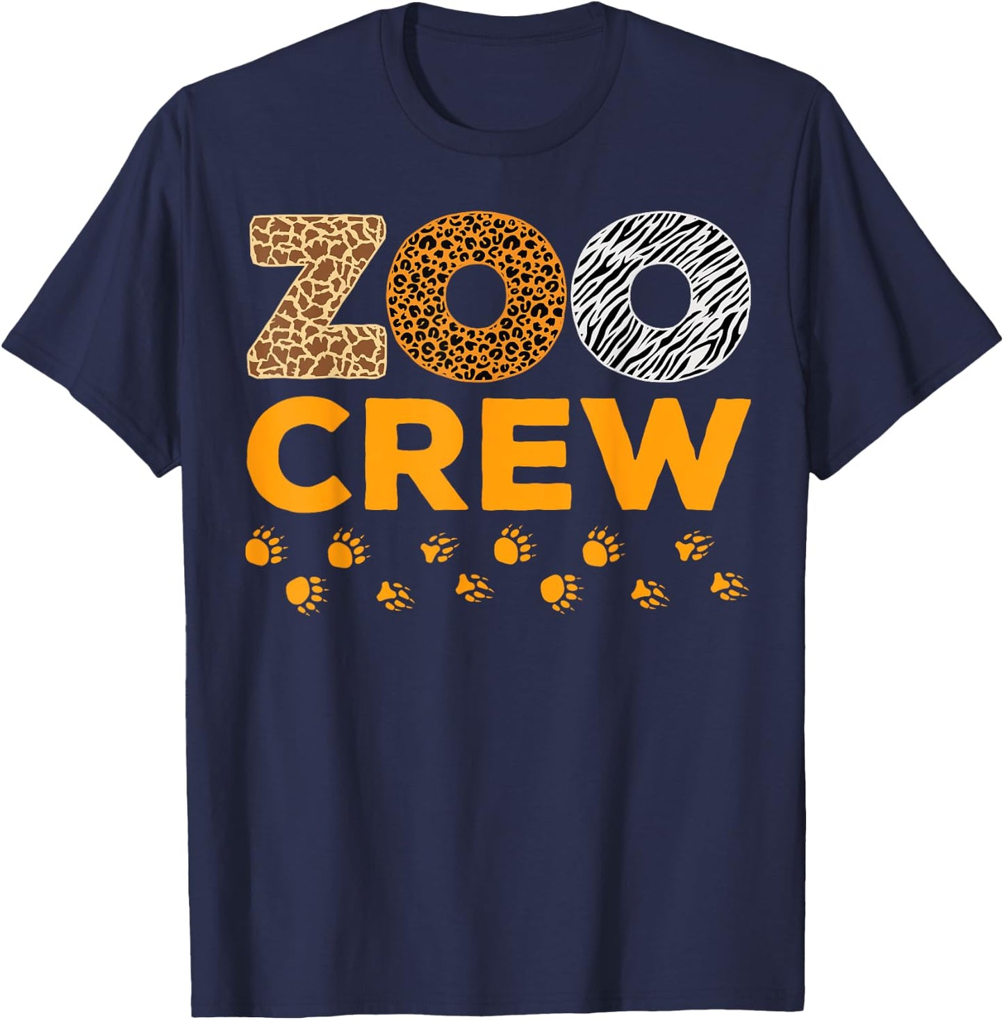 Zoo Crew Zookeeper Costume Safari Wildlife Animal Lover T-Shirt - T-Shirt | Navy