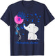 Elephant Hydrocephalus Awareness - Hydrocephalus Ribbon T-Shirt - T-Shirt | Navy