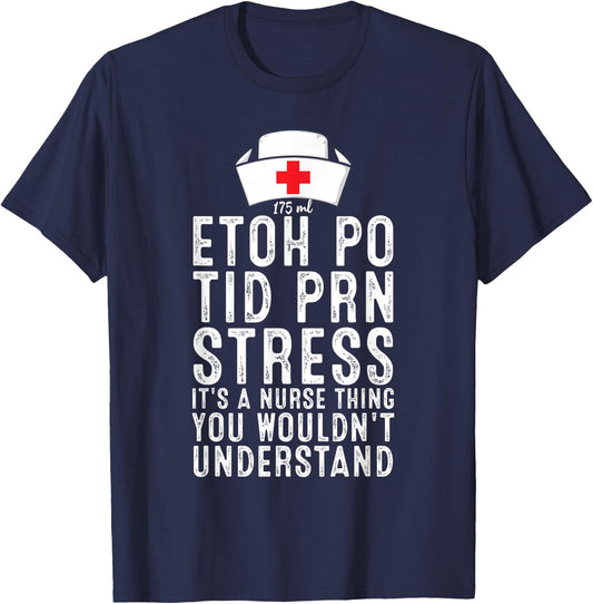 It's A Nurse Thing, Registered Nurse Life Funny Nurse T-Shirt - T-Shirt | Navy