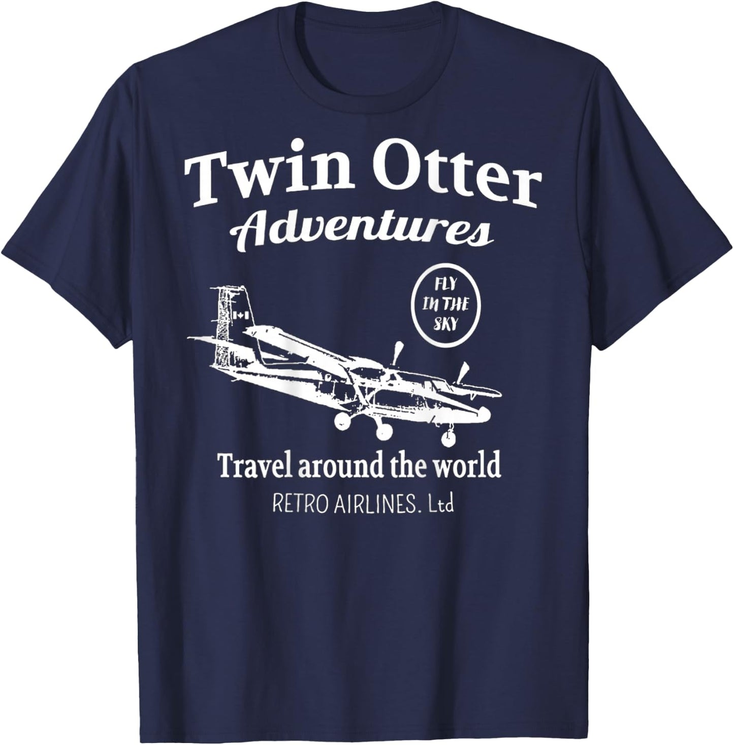 Twin Otter Adventures T-Shirt - T-Shirt | Navy