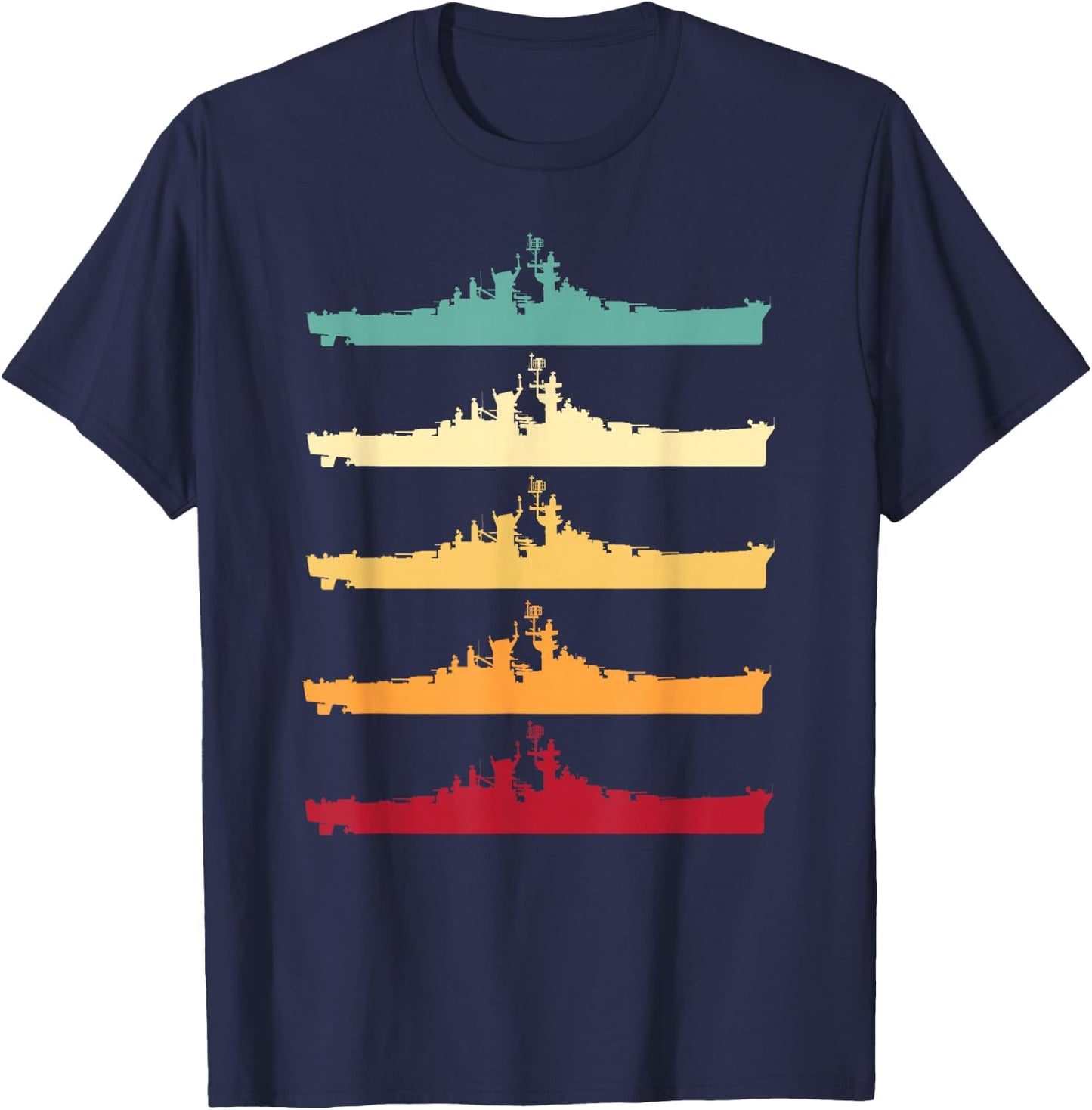 Vintage USS Alaska CB-1 Battleship T-Shirt - T-Shirt | Navy