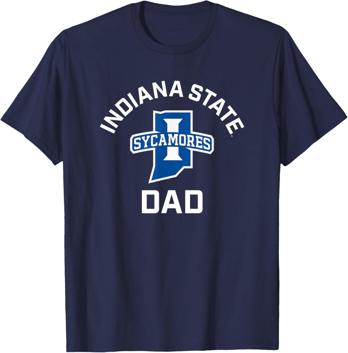 Indiana State University Sycamores Arched Dad T-Shirt - T-Shirt | Navy