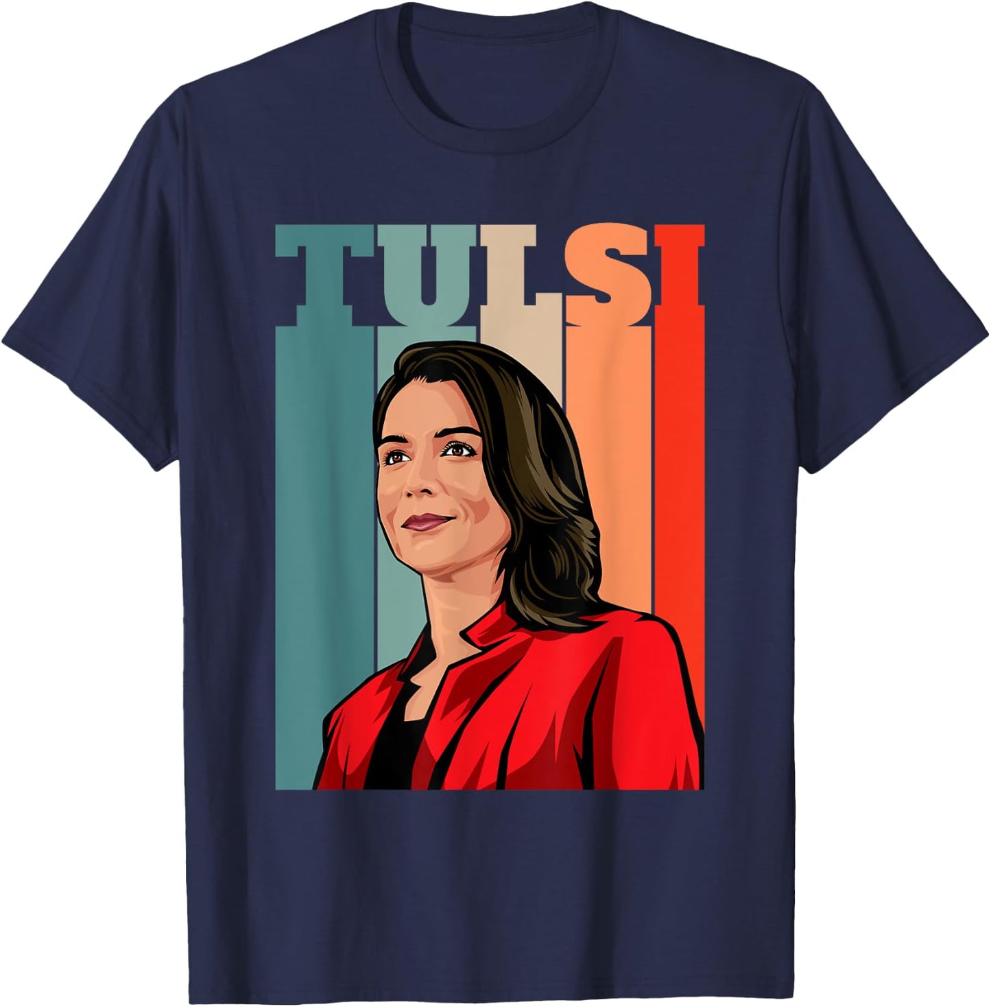 Tulsi Gabbard for First Female President 2028 America USA T-Shirt - T-Shirt | Navy