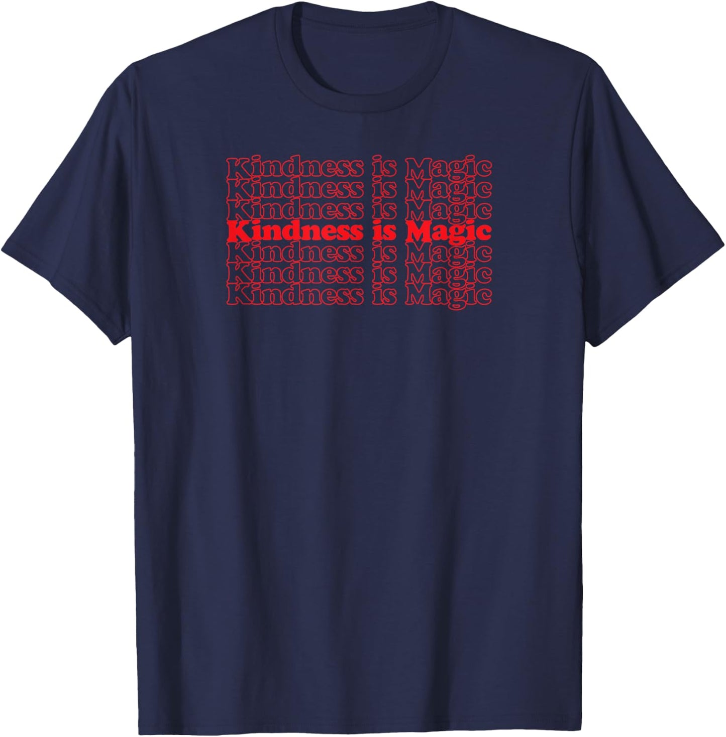 Kindness is Magic Cool Vintage Inspired T-Shirt - T-Shirt | Navy