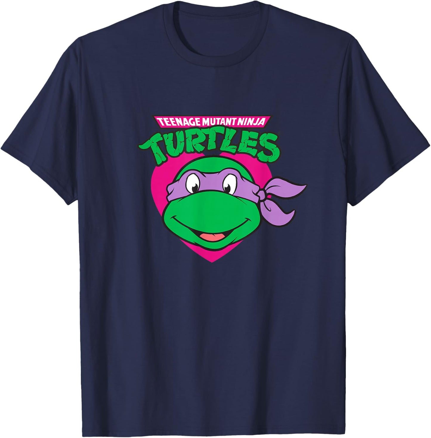 Teenage Mutant Ninja Turtles Valentine's Day Donatello Face T-Shirt - T-Shirt | Navy
