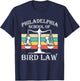 Philadelphia School of Bird Law - Vintage Bird Lover T-Shirt - T-Shirt | Navy