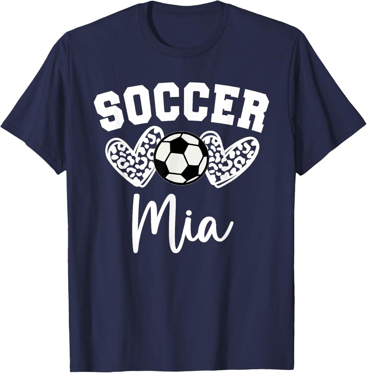 Soccer Mia Matching Family Soccer T-Shirt - T-Shirt | Navy