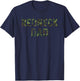 Funny Redneck Dad Shirt Camo Camouflage Hunting T-Shirt - T-Shirt | Navy